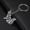 Sitting Fox Keychain | Stainless Steel Fox Charm