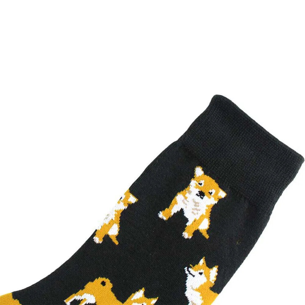 Shiba Inu Dog Socks | Fun Cartoon Crew Socks