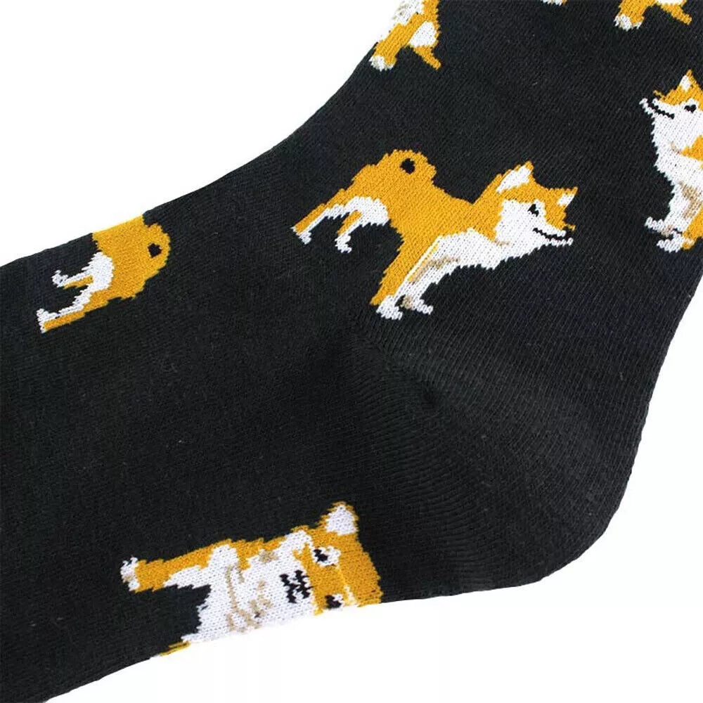 Shiba Inu Dog Socks | Fun Cartoon Crew Socks